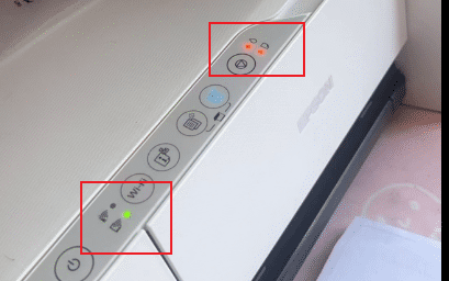 爱普生L3251打印机更新固件后三灯常亮故障远程维修