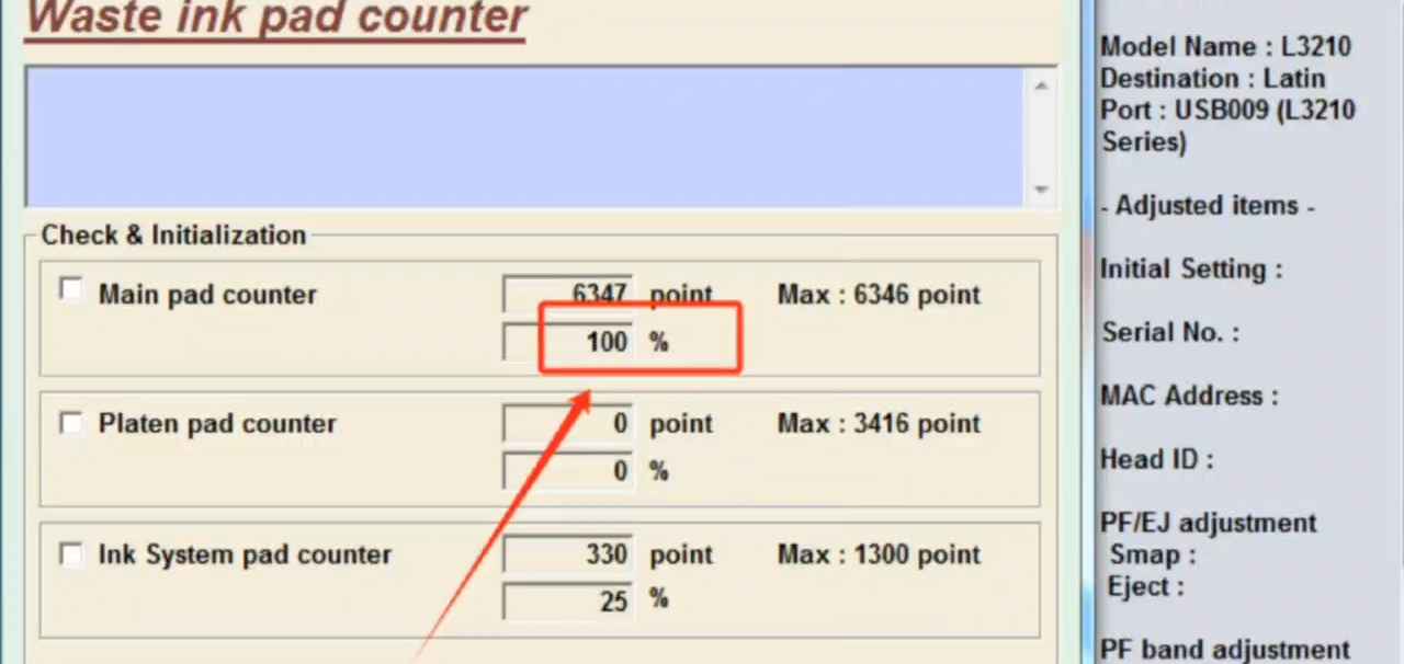 爱普生L101 L565 L551 L360 L800打印机L310 L351废墨在线清零软件