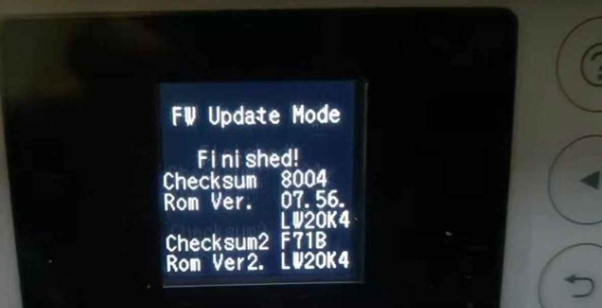 爱普生EPSON L485屏幕提示printer mode远程固件刷机解决方案